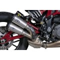 QD Exhaust Twin V-PERFORMANCE Exhaust for the Indian FTR 1200 (Flat Track Racer) (18-20 Euro 4 only)